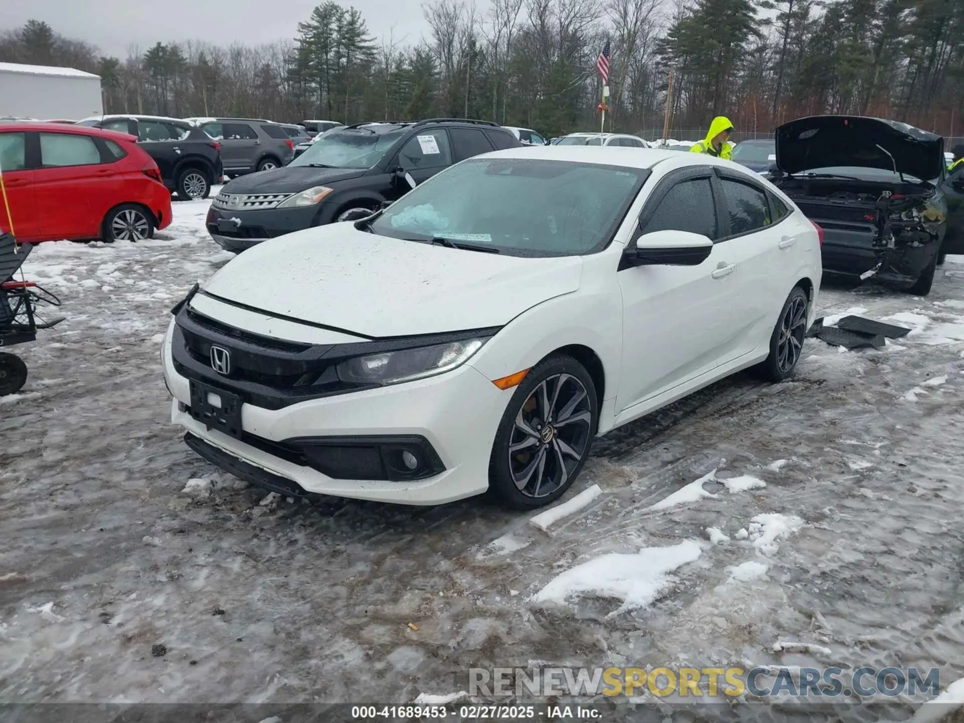 2 Photograph of a damaged car 2HGFC2F84KH586938 HONDA CIVIC 2019