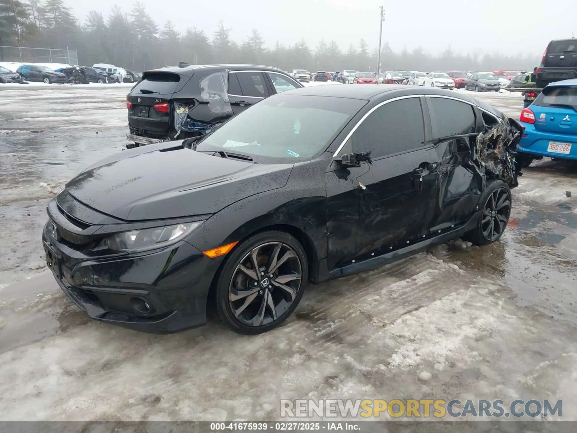 2 Photograph of a damaged car 2HGFC2F84KH590486 HONDA CIVIC 2019