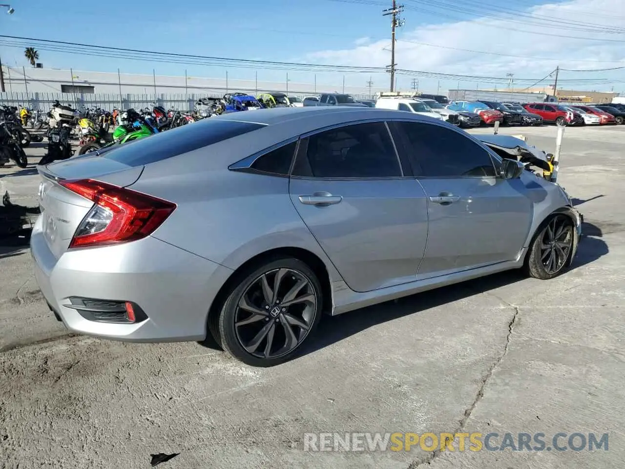 3 Photograph of a damaged car 2HGFC2F84KH593050 HONDA CIVIC 2019