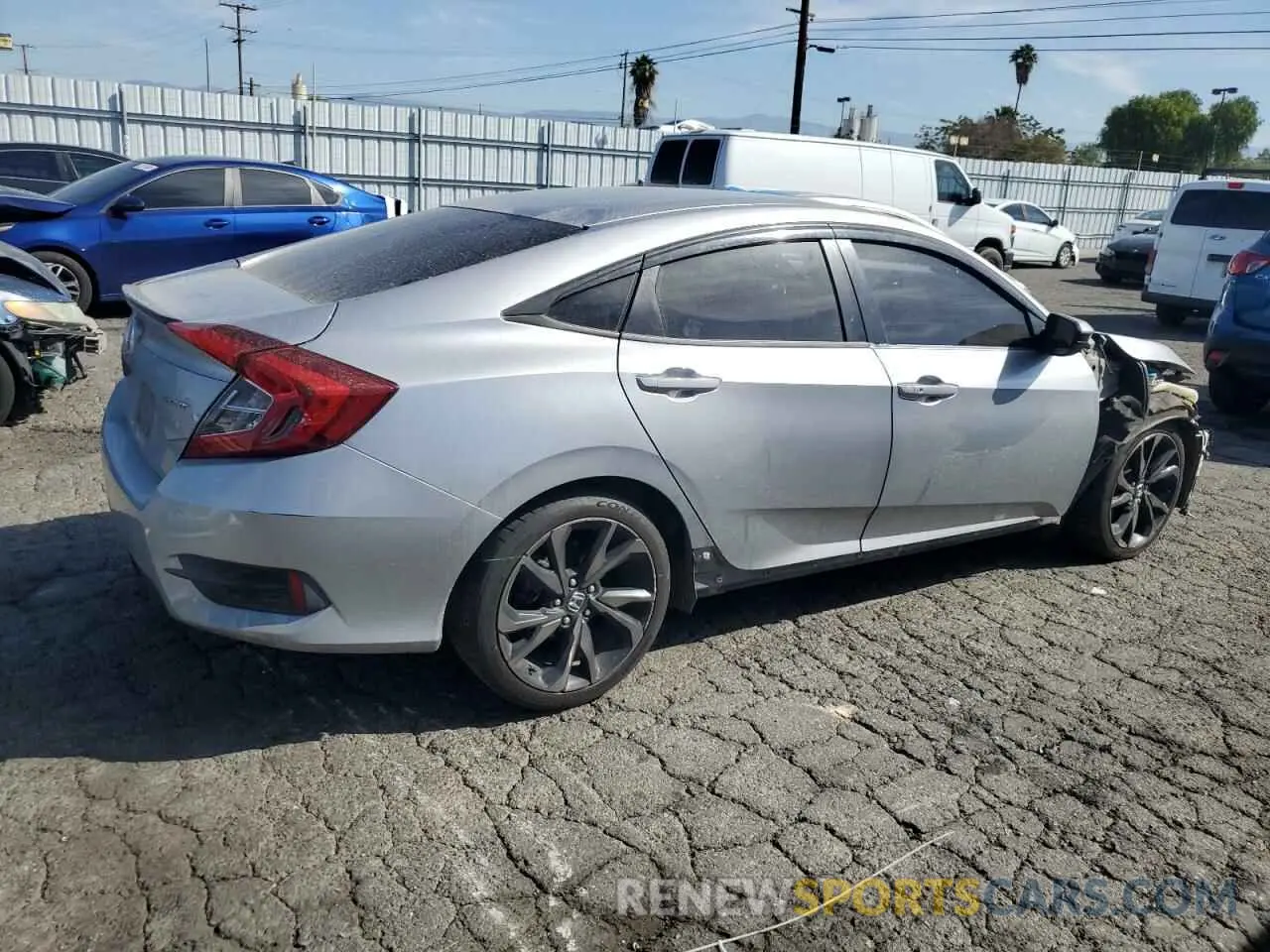 3 Photograph of a damaged car 2HGFC2F85KH502724 HONDA CIVIC 2019