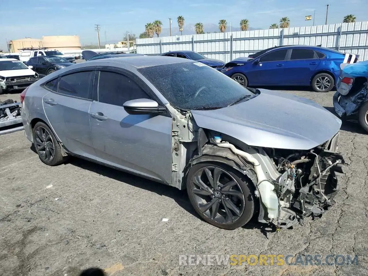4 Photograph of a damaged car 2HGFC2F85KH502724 HONDA CIVIC 2019