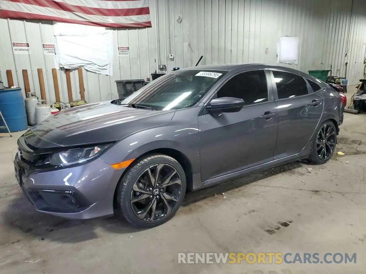 1 Photograph of a damaged car 2HGFC2F85KH524755 HONDA CIVIC 2019