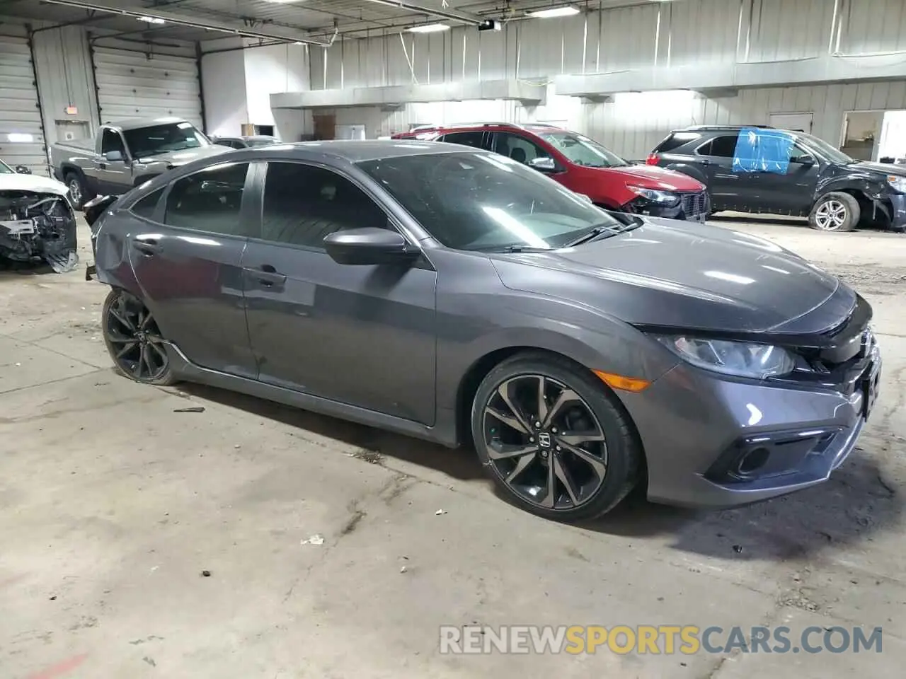 4 Photograph of a damaged car 2HGFC2F85KH524755 HONDA CIVIC 2019