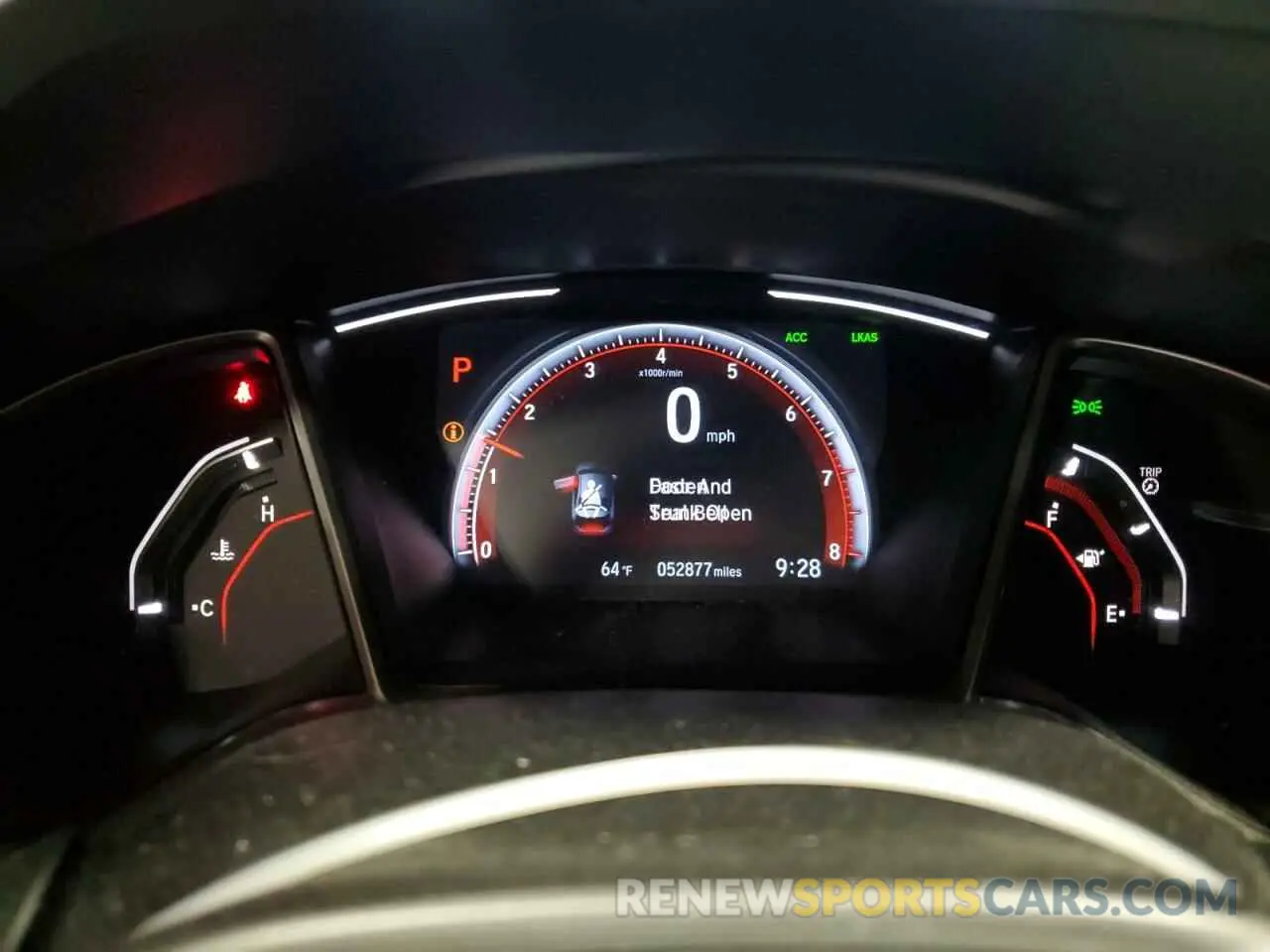 9 Photograph of a damaged car 2HGFC2F85KH524755 HONDA CIVIC 2019