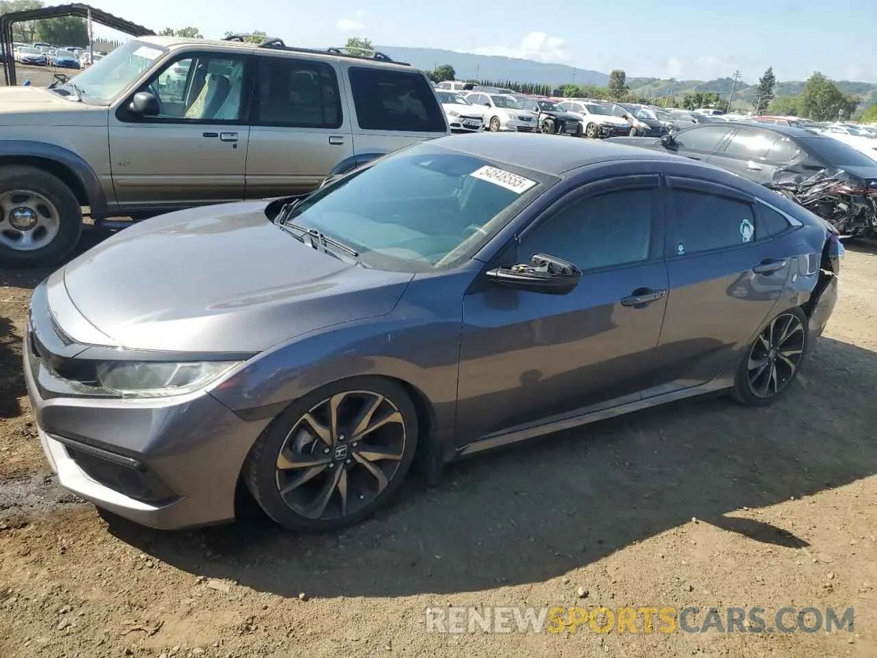 1 Photograph of a damaged car 2HGFC2F85KH528160 HONDA CIVIC 2019