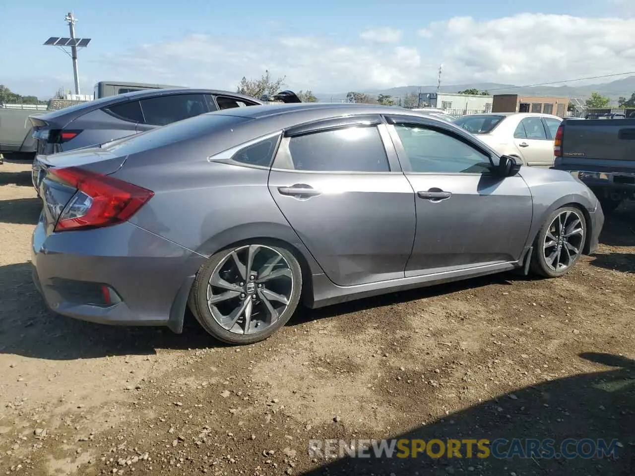 3 Photograph of a damaged car 2HGFC2F85KH528160 HONDA CIVIC 2019