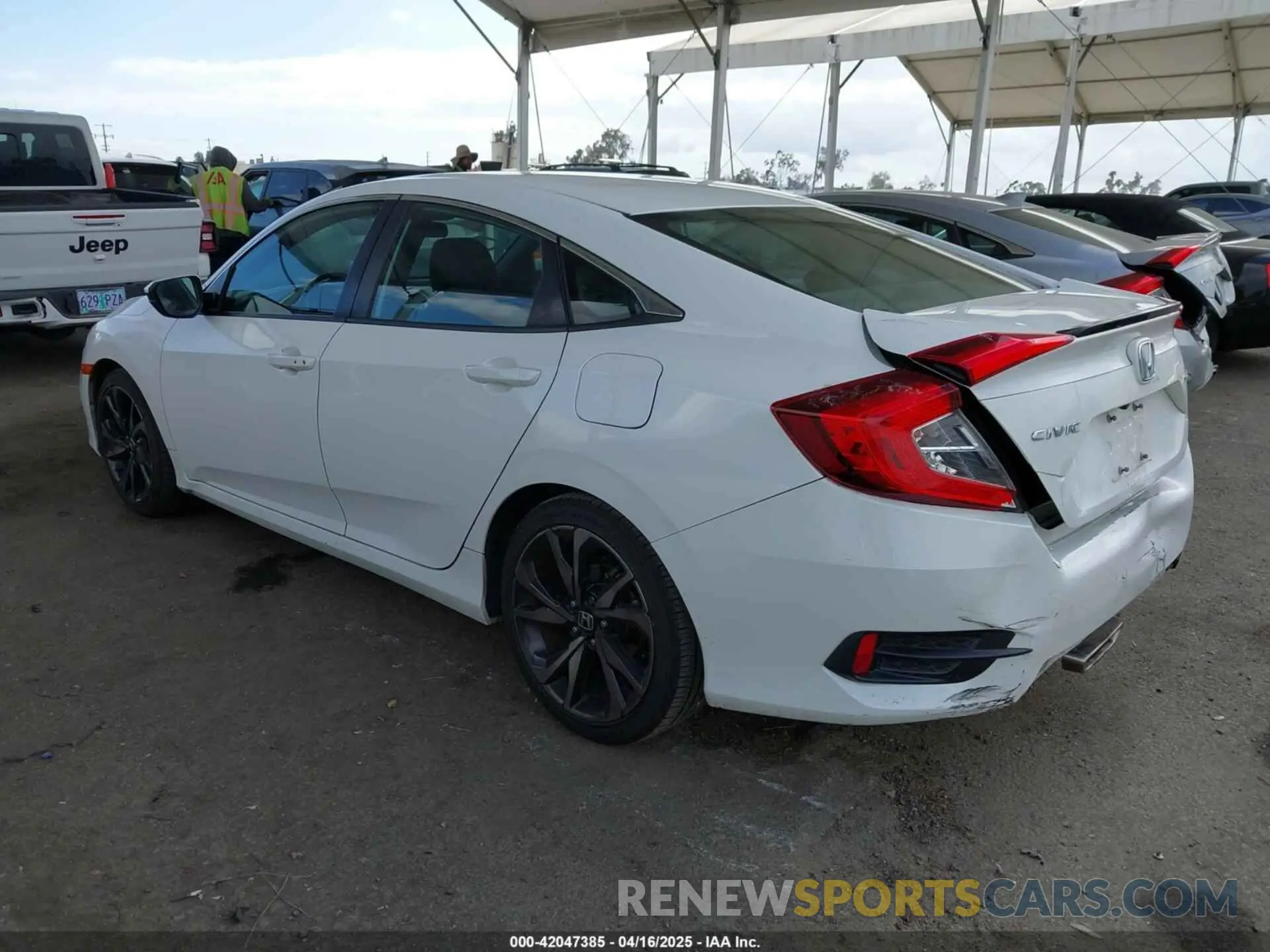 3 Photograph of a damaged car 2HGFC2F85KH539451 HONDA CIVIC 2019