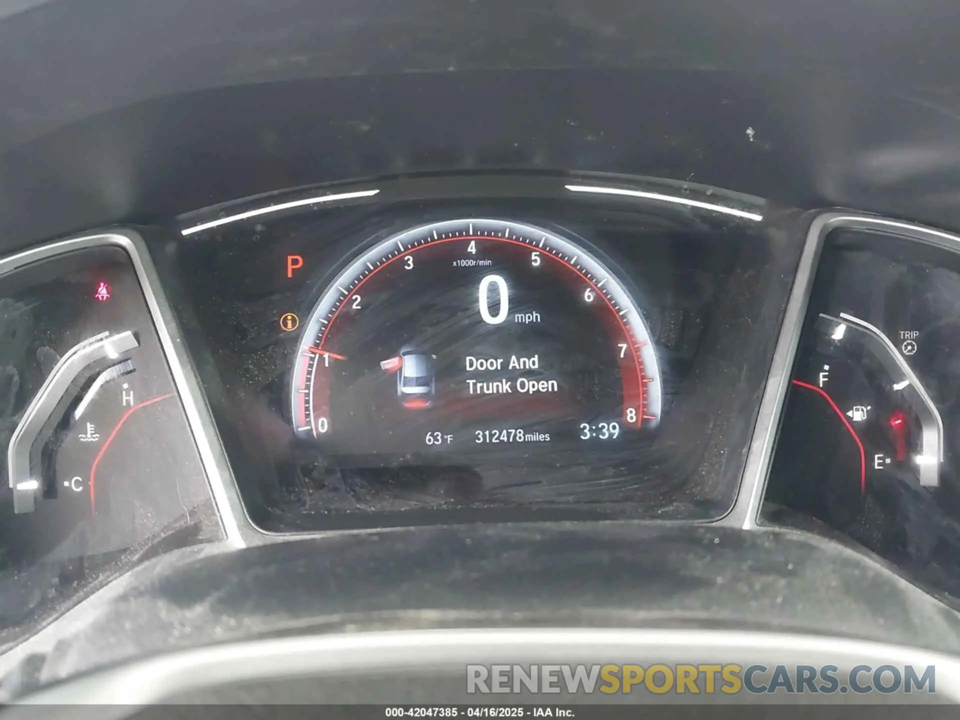 7 Photograph of a damaged car 2HGFC2F85KH539451 HONDA CIVIC 2019