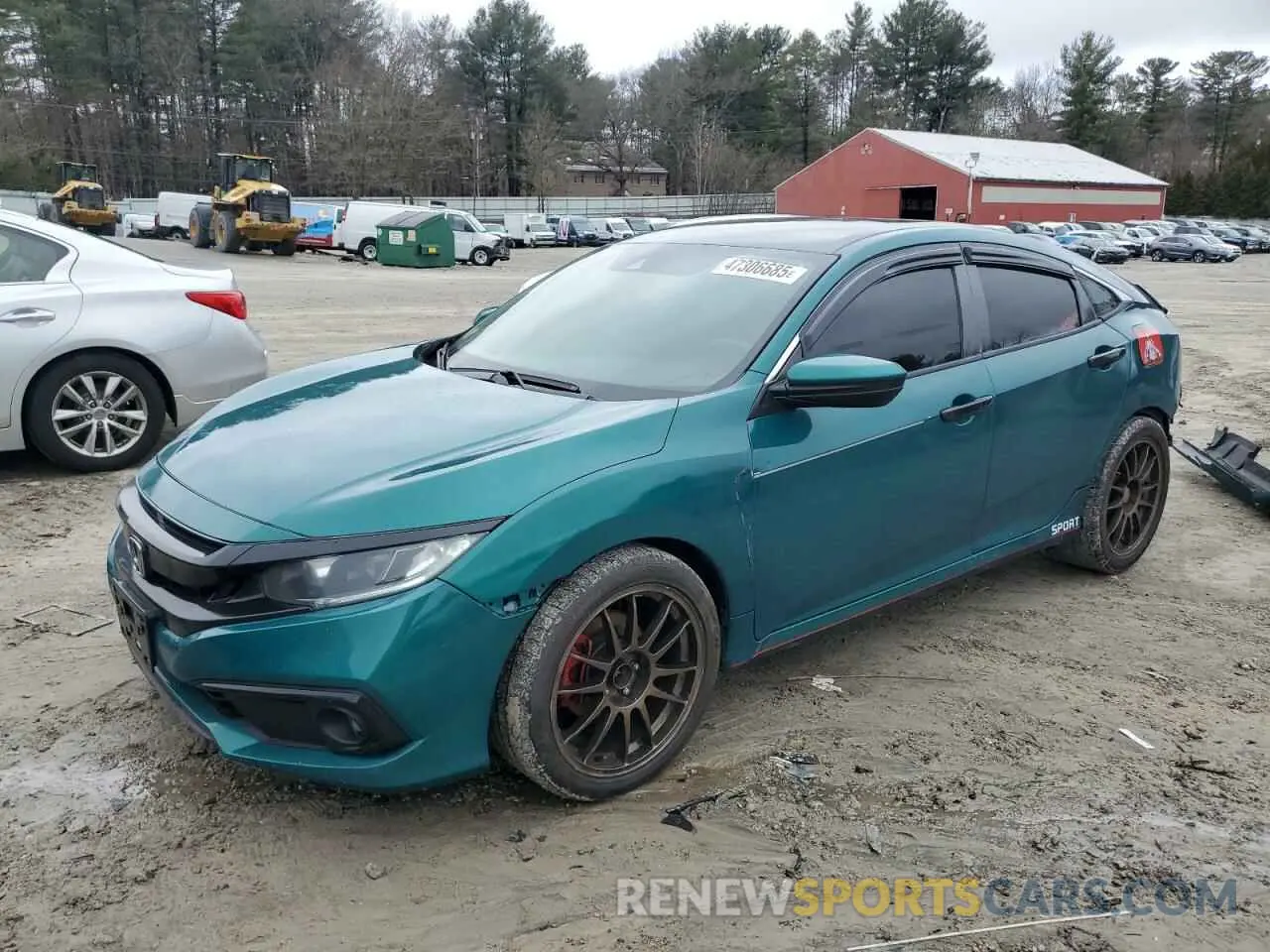 1 Photograph of a damaged car 2HGFC2F85KH539837 HONDA CIVIC 2019