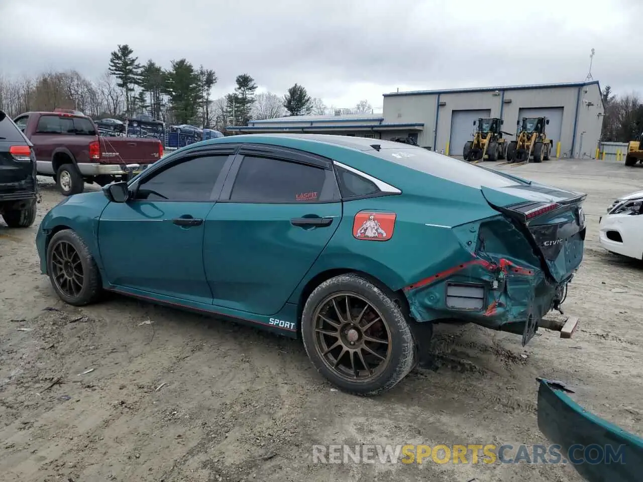 2 Photograph of a damaged car 2HGFC2F85KH539837 HONDA CIVIC 2019