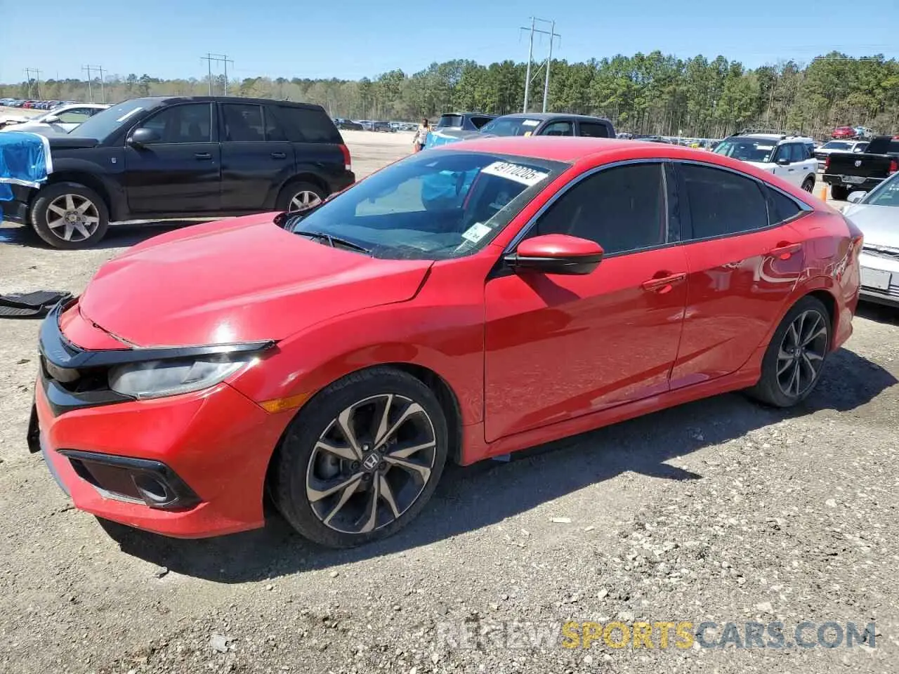 1 Photograph of a damaged car 2HGFC2F85KH540146 HONDA CIVIC 2019