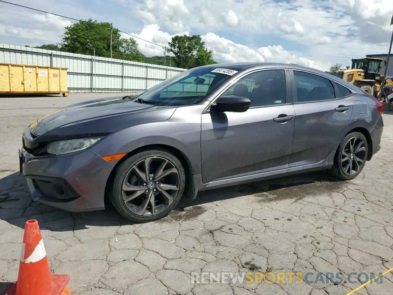 1 Photograph of a damaged car 2HGFC2F85KH560509 HONDA CIVIC 2019