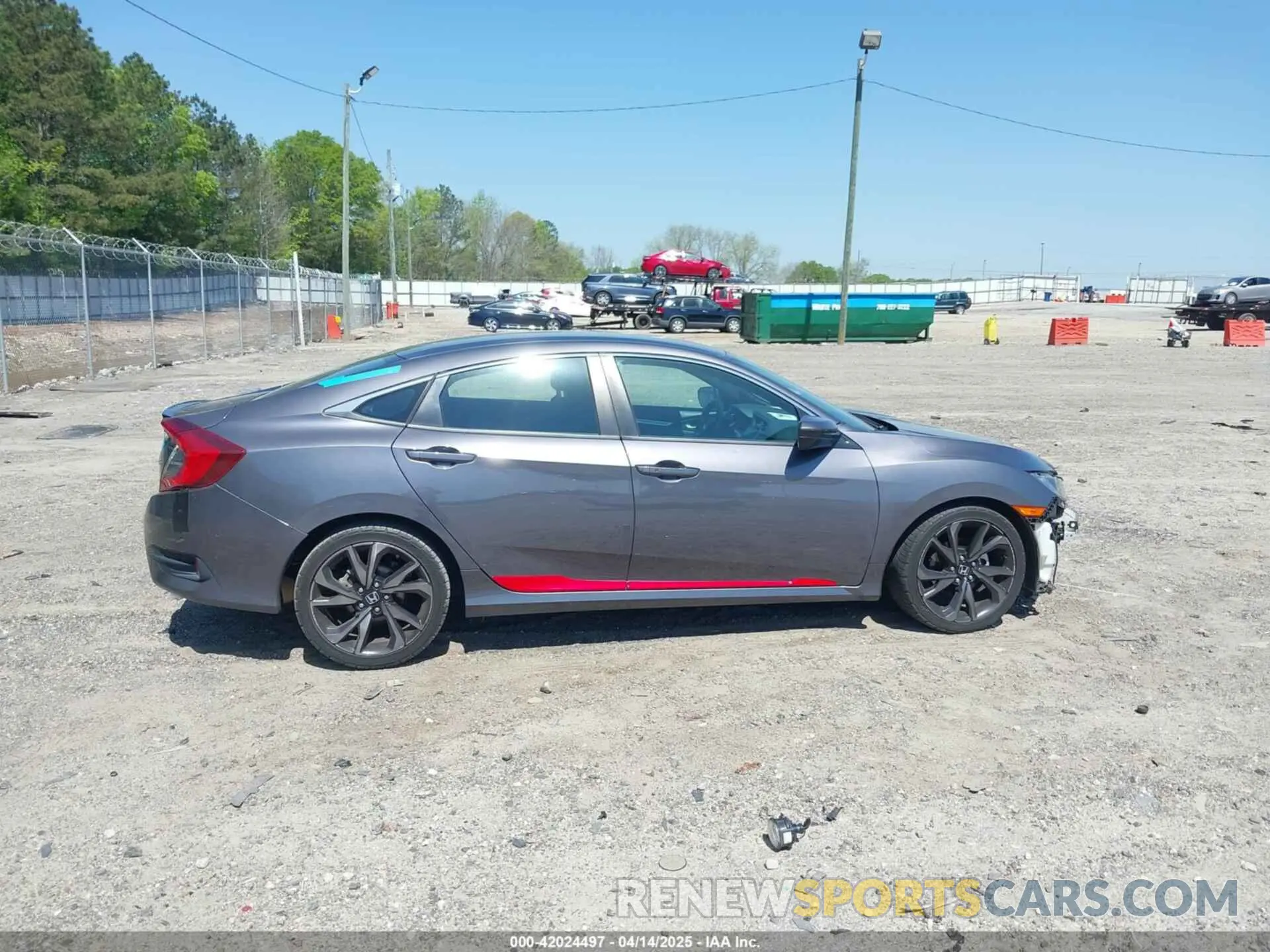13 Photograph of a damaged car 2HGFC2F85KH576547 HONDA CIVIC 2019
