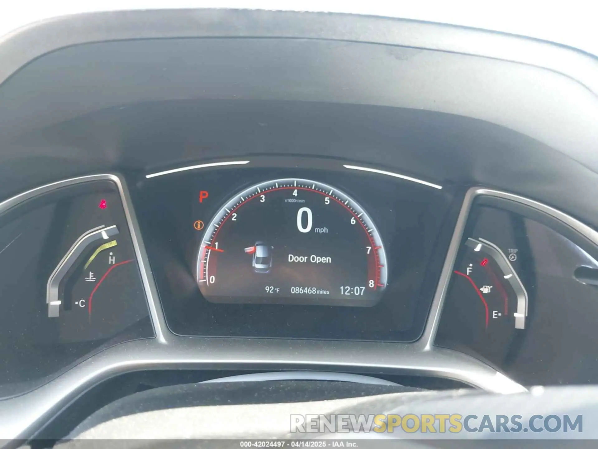 7 Photograph of a damaged car 2HGFC2F85KH576547 HONDA CIVIC 2019