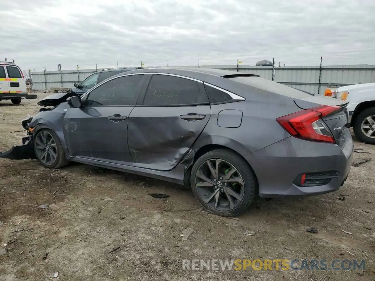 2 Photograph of a damaged car 2HGFC2F85KH591520 HONDA CIVIC 2019