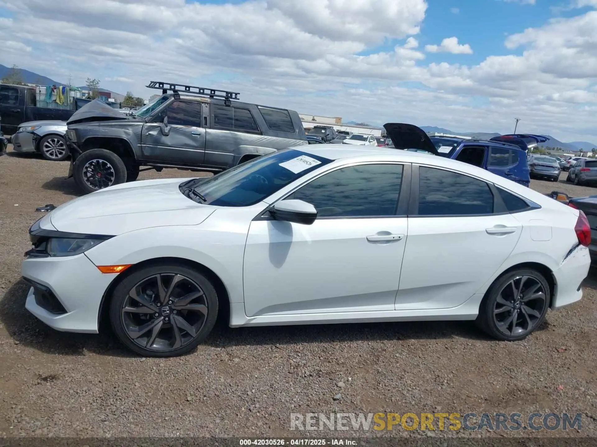 14 Photograph of a damaged car 2HGFC2F85KH600037 HONDA CIVIC 2019