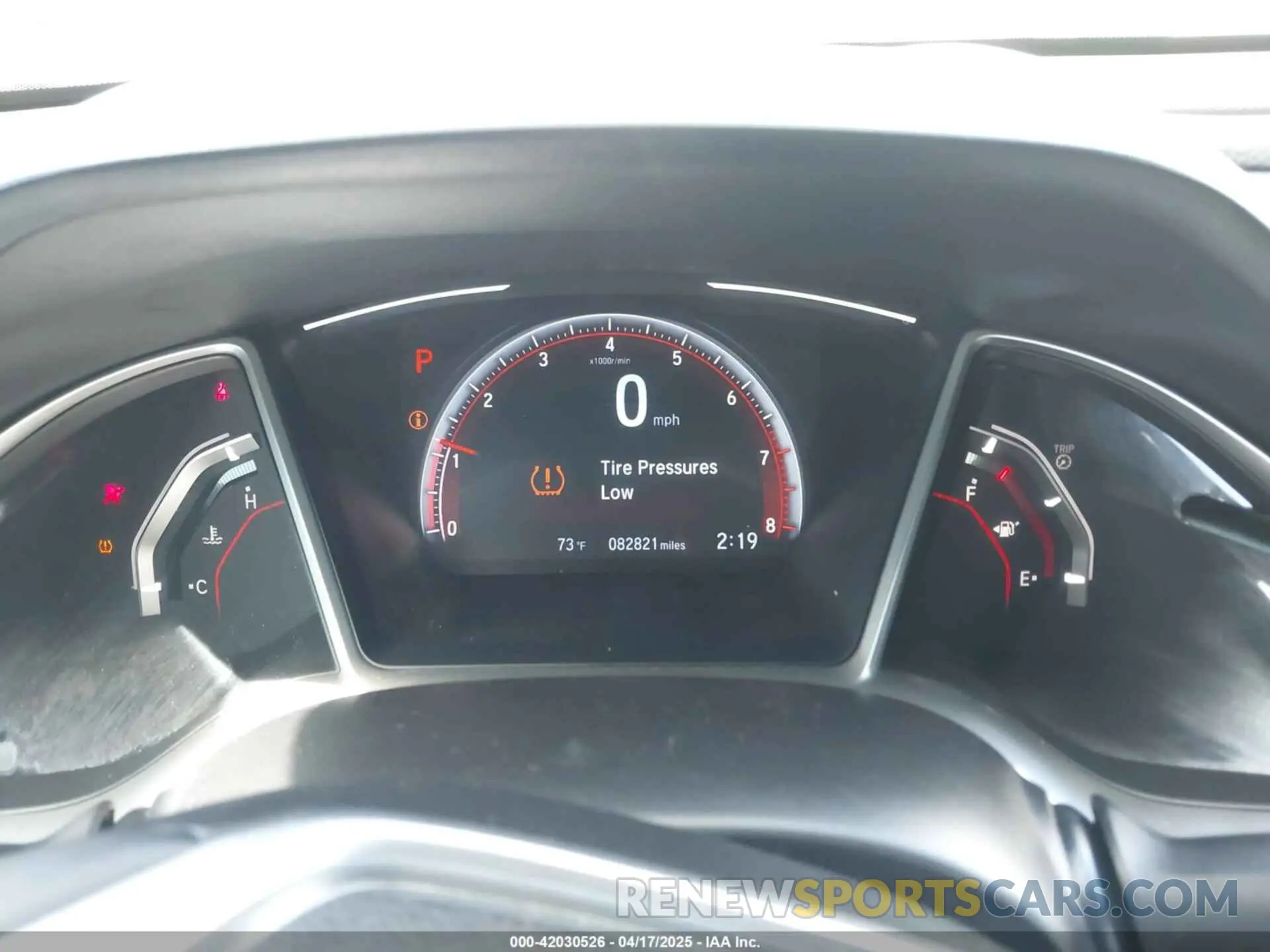 7 Photograph of a damaged car 2HGFC2F85KH600037 HONDA CIVIC 2019