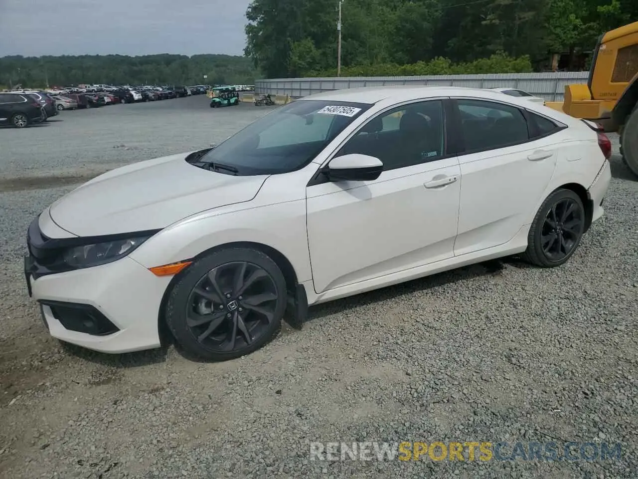 1 Photograph of a damaged car 2HGFC2F85KH600913 HONDA CIVIC 2019