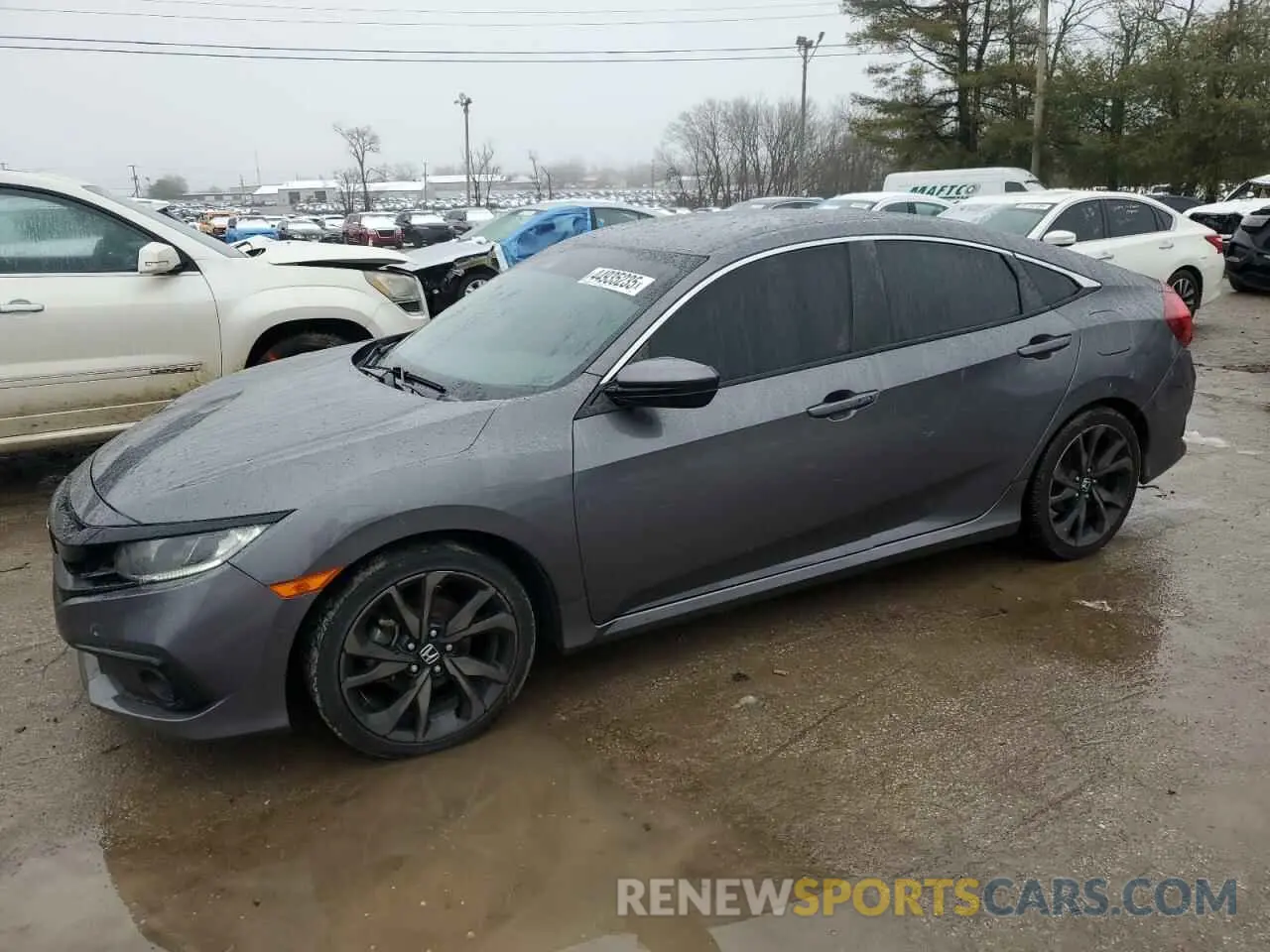 1 Photograph of a damaged car 2HGFC2F86KH503106 HONDA CIVIC 2019