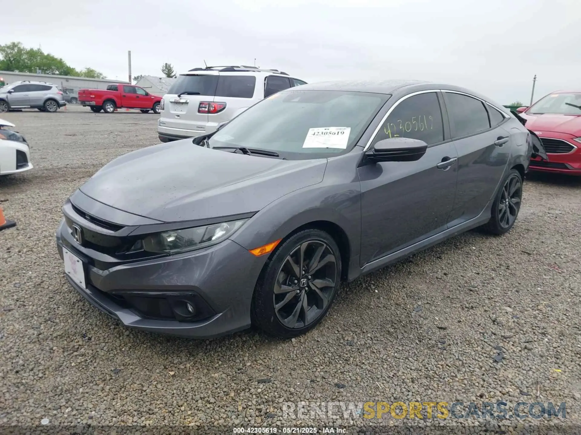2 Photograph of a damaged car 2HGFC2F86KH517880 HONDA CIVIC 2019