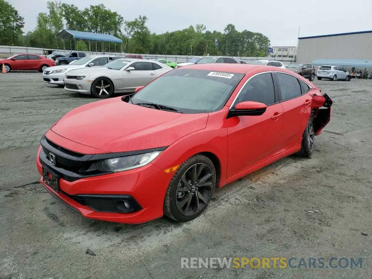 1 Photograph of a damaged car 2HGFC2F86KH548594 HONDA CIVIC 2019
