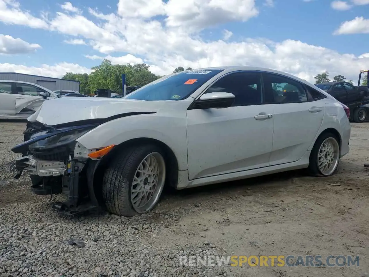 1 Photograph of a damaged car 2HGFC2F86KH591655 HONDA CIVIC 2019