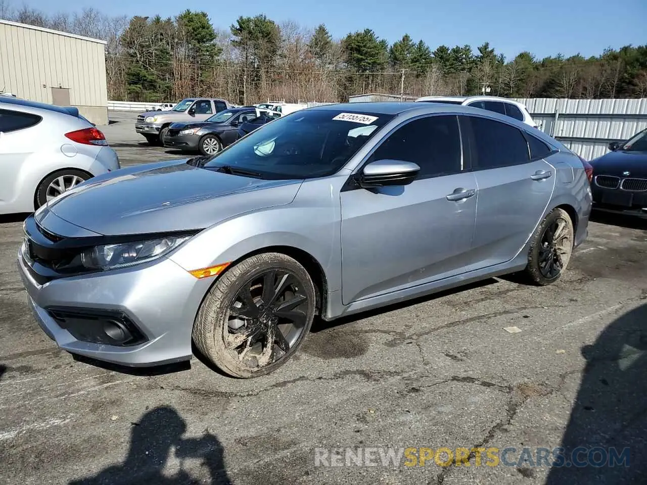 1 Photograph of a damaged car 2HGFC2F86KH602444 HONDA CIVIC 2019
