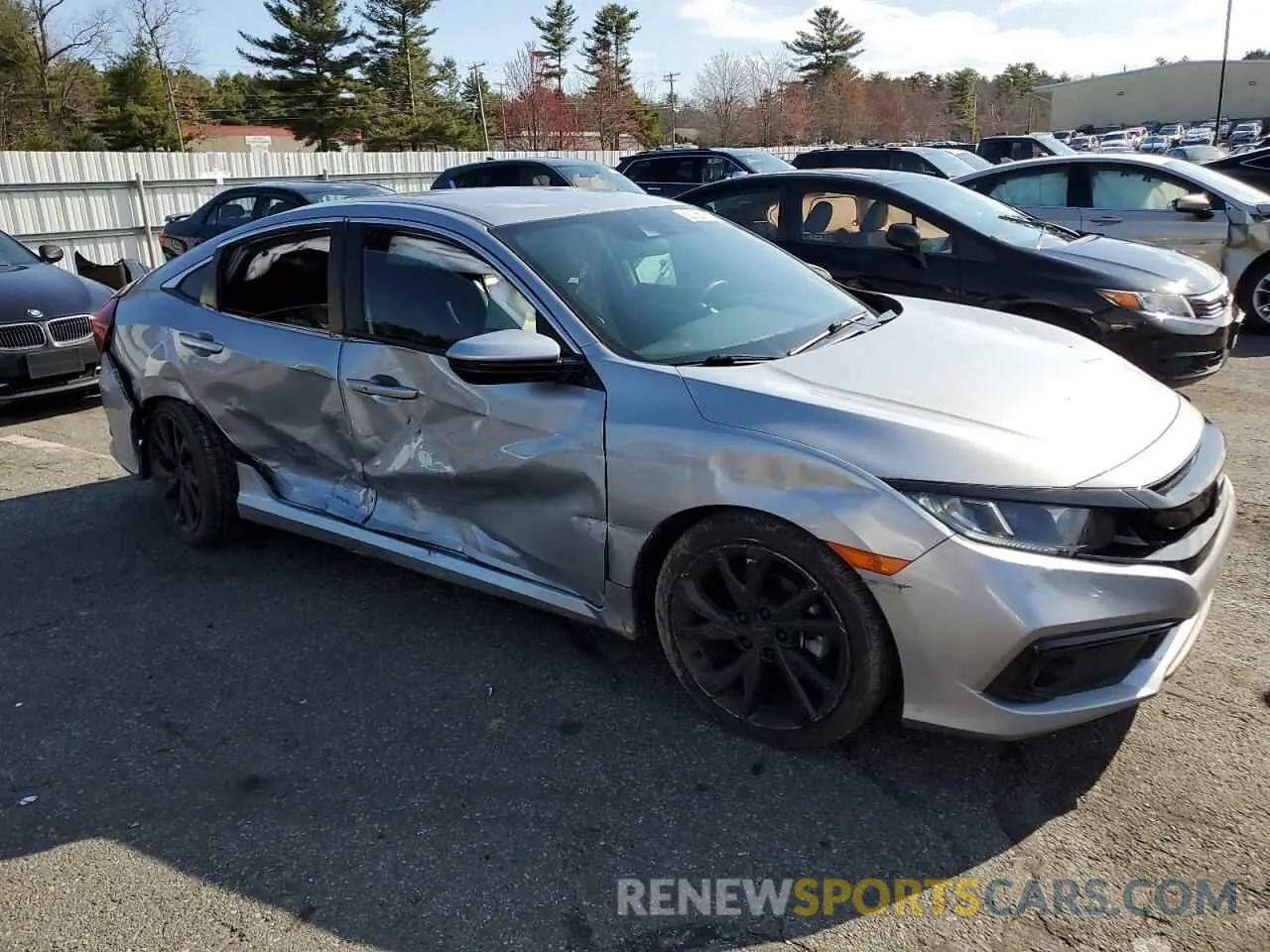 4 Photograph of a damaged car 2HGFC2F86KH602444 HONDA CIVIC 2019