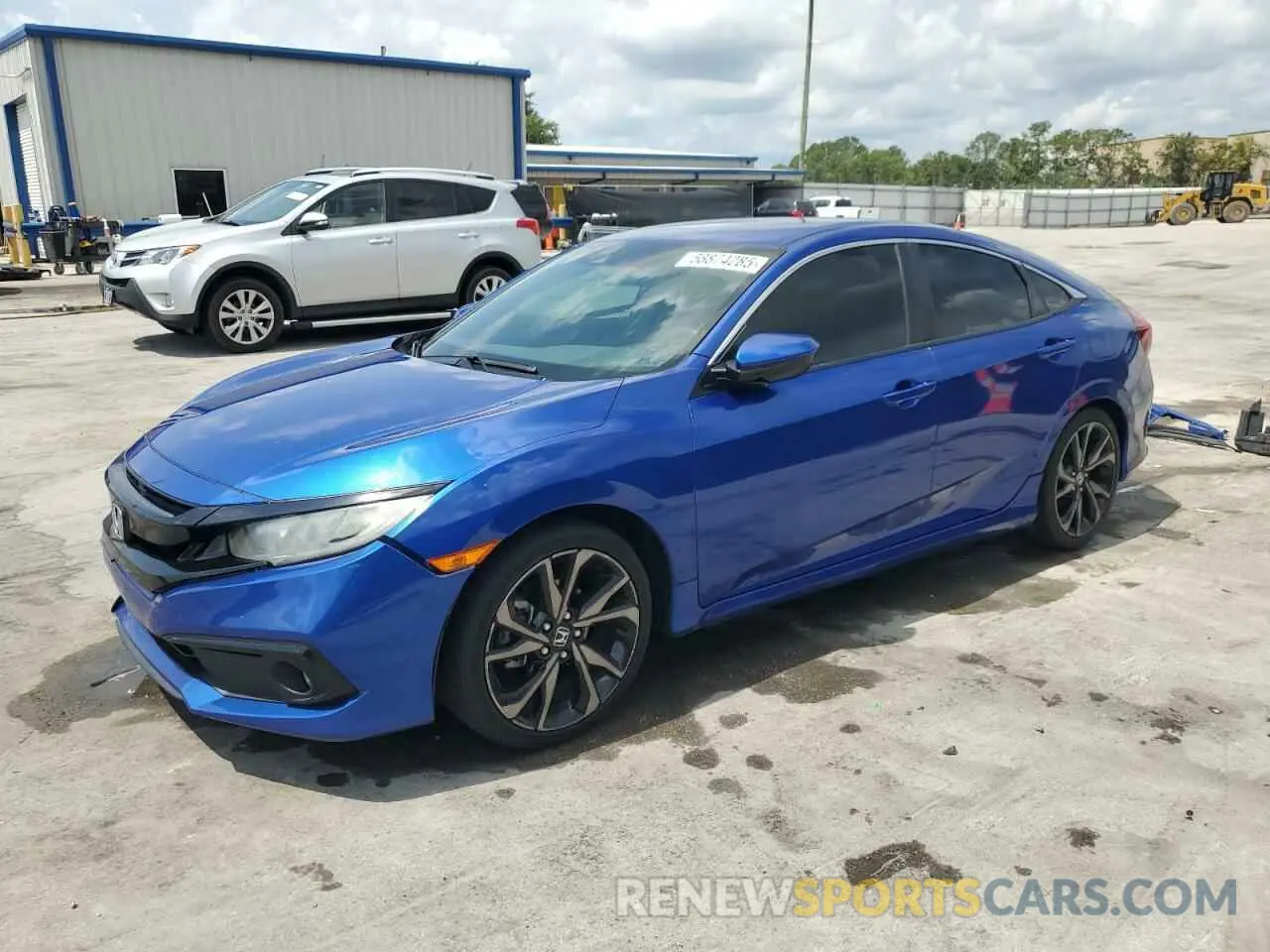 1 Photograph of a damaged car 2HGFC2F86KH603626 HONDA CIVIC 2019