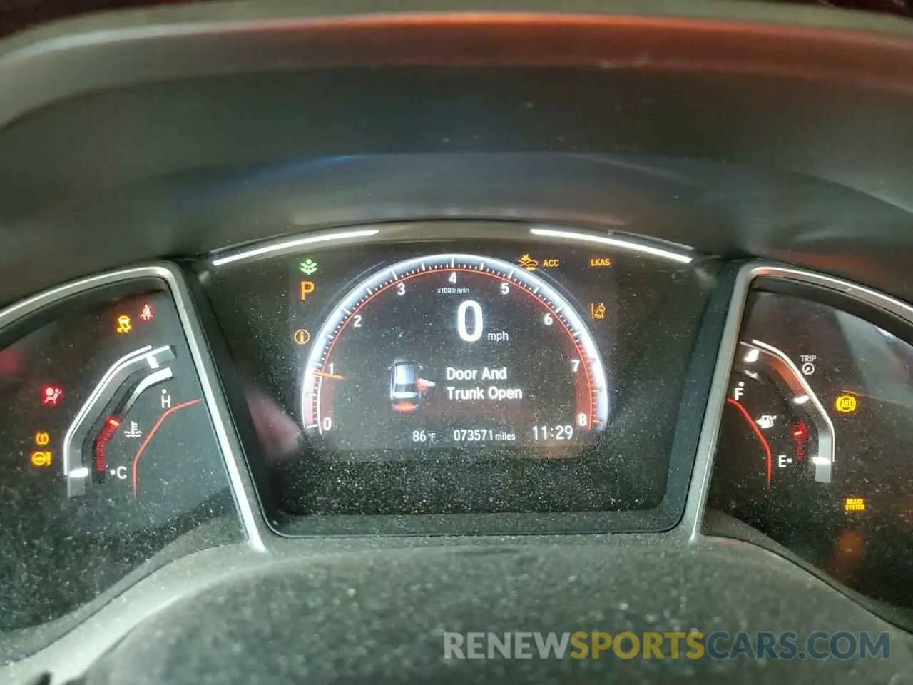 9 Photograph of a damaged car 2HGFC2F86KH603626 HONDA CIVIC 2019
