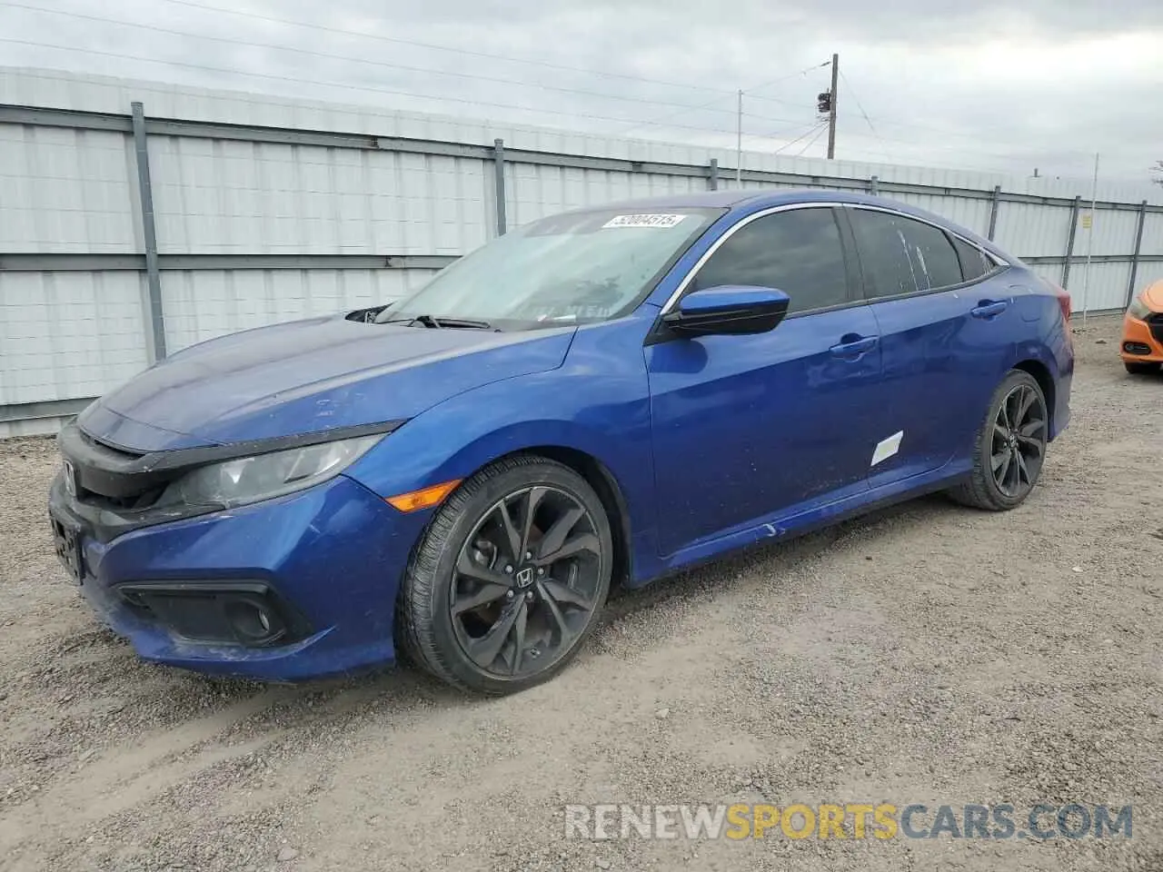 1 Photograph of a damaged car 2HGFC2F86KH605229 HONDA CIVIC 2019