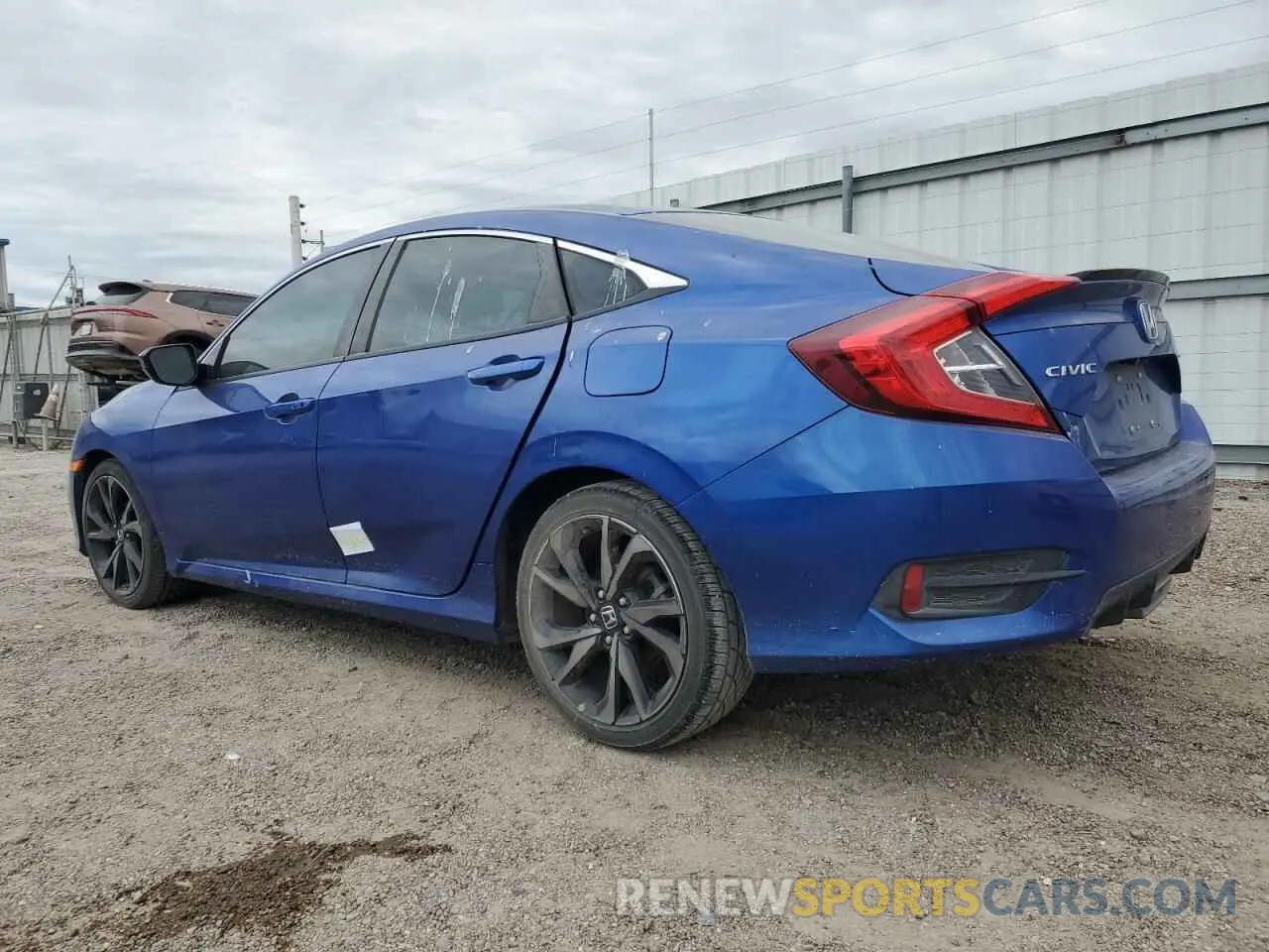 2 Photograph of a damaged car 2HGFC2F86KH605229 HONDA CIVIC 2019