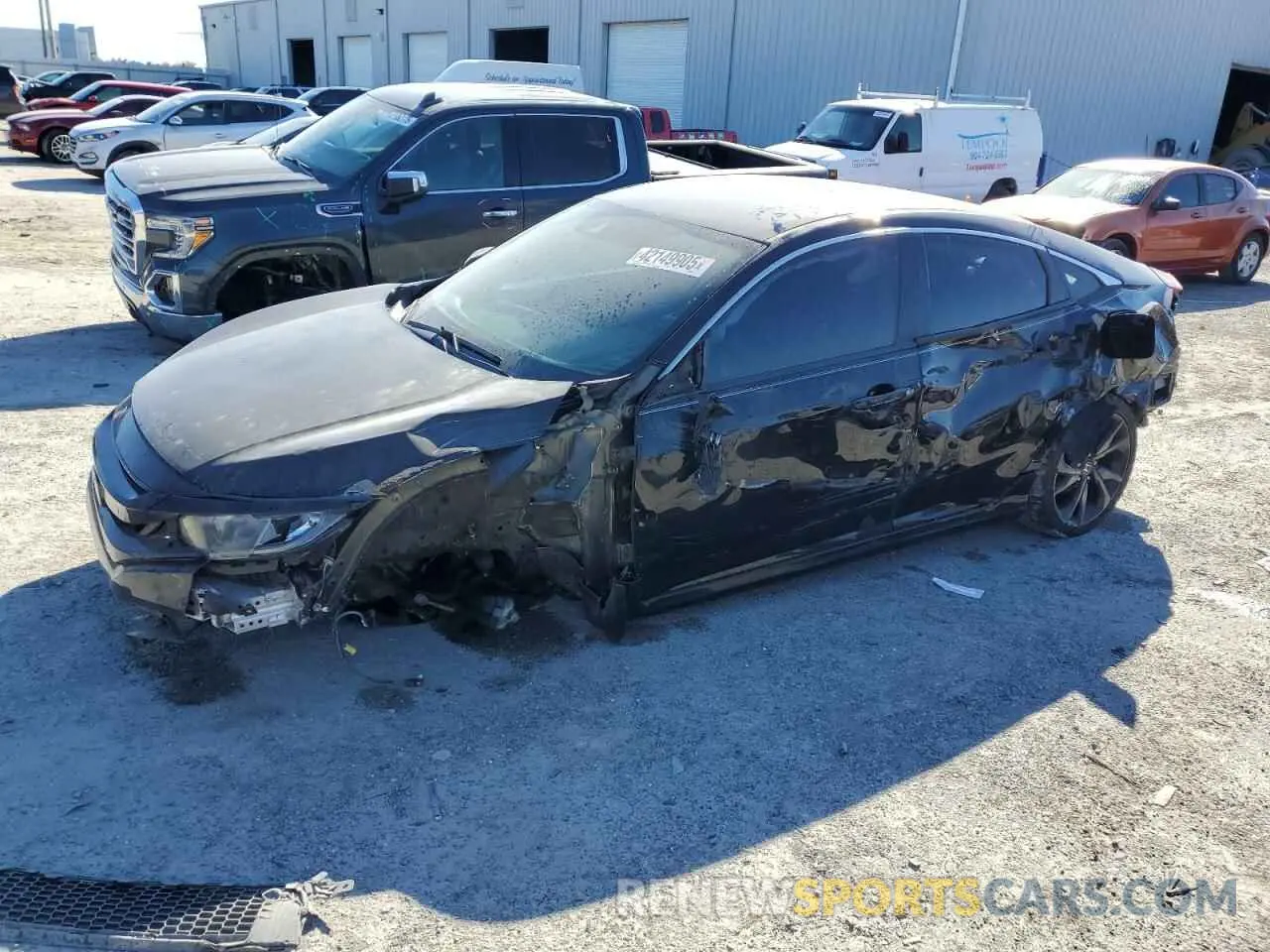 1 Photograph of a damaged car 2HGFC2F87KH509710 HONDA CIVIC 2019
