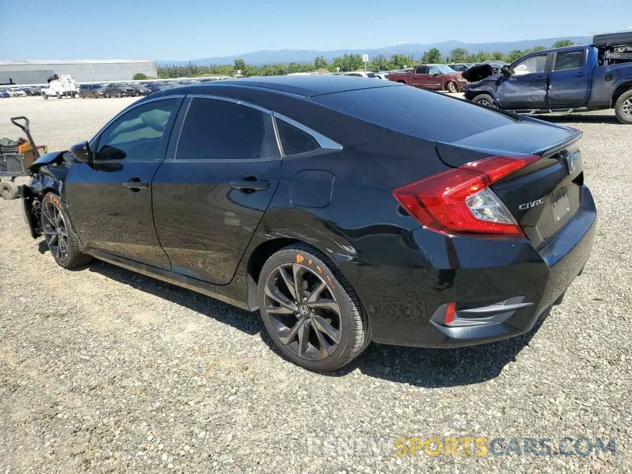 2 Photograph of a damaged car 2HGFC2F87KH531657 HONDA CIVIC 2019