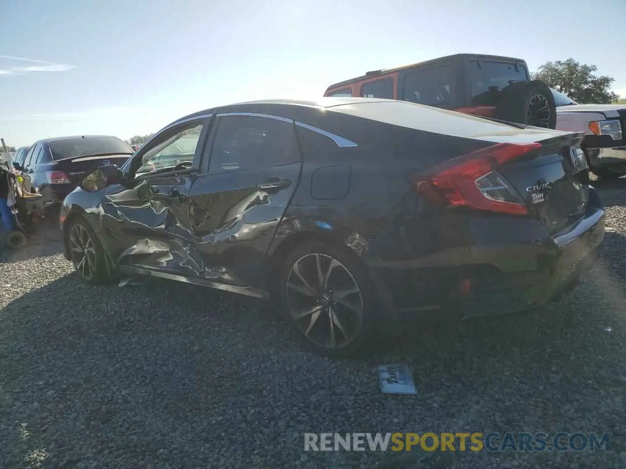 2 Photograph of a damaged car 2HGFC2F87KH561581 HONDA CIVIC 2019