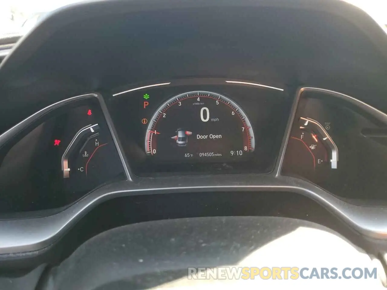 9 Photograph of a damaged car 2HGFC2F87KH561581 HONDA CIVIC 2019
