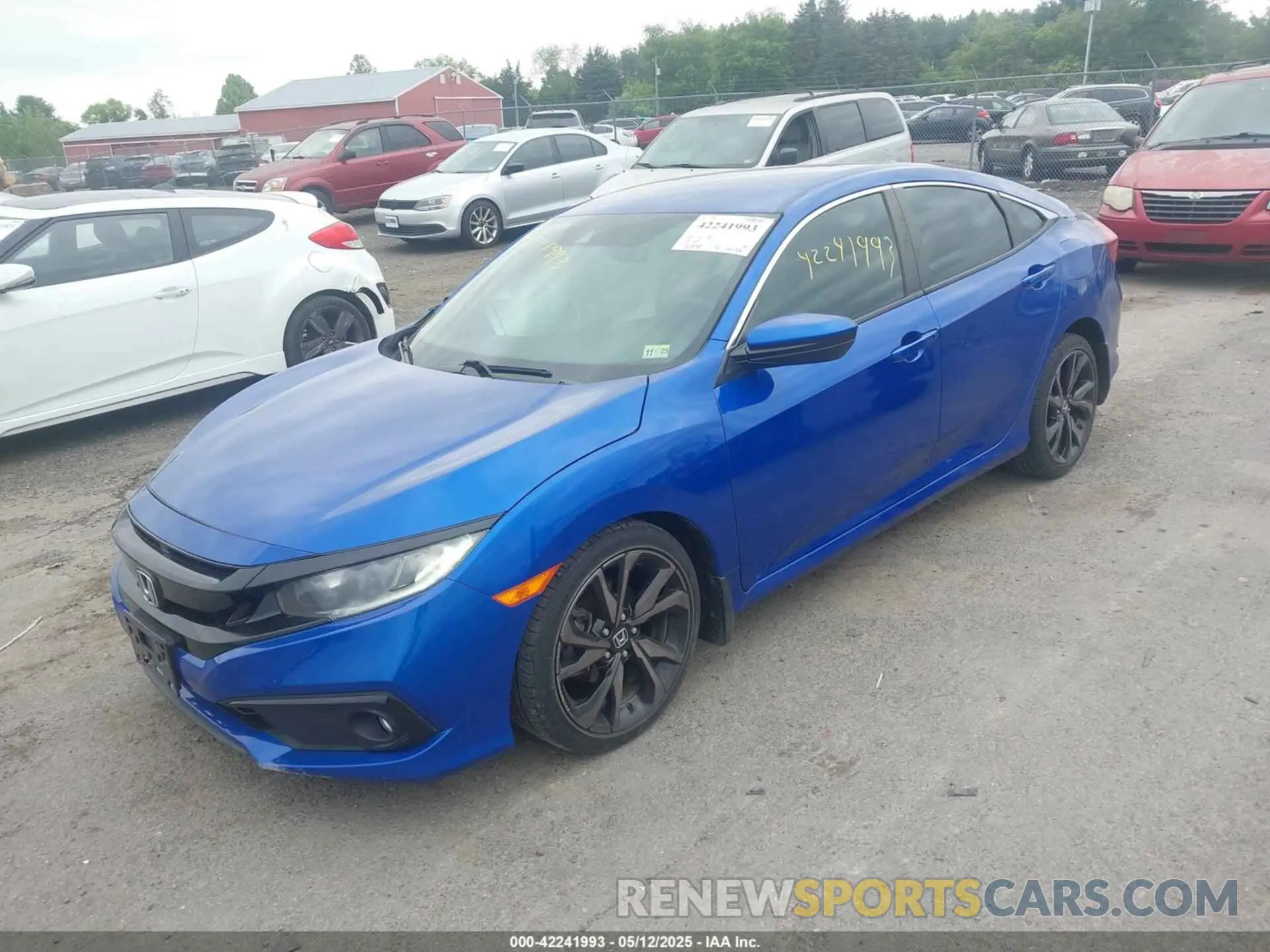 2 Photograph of a damaged car 2HGFC2F87KH562570 HONDA CIVIC 2019