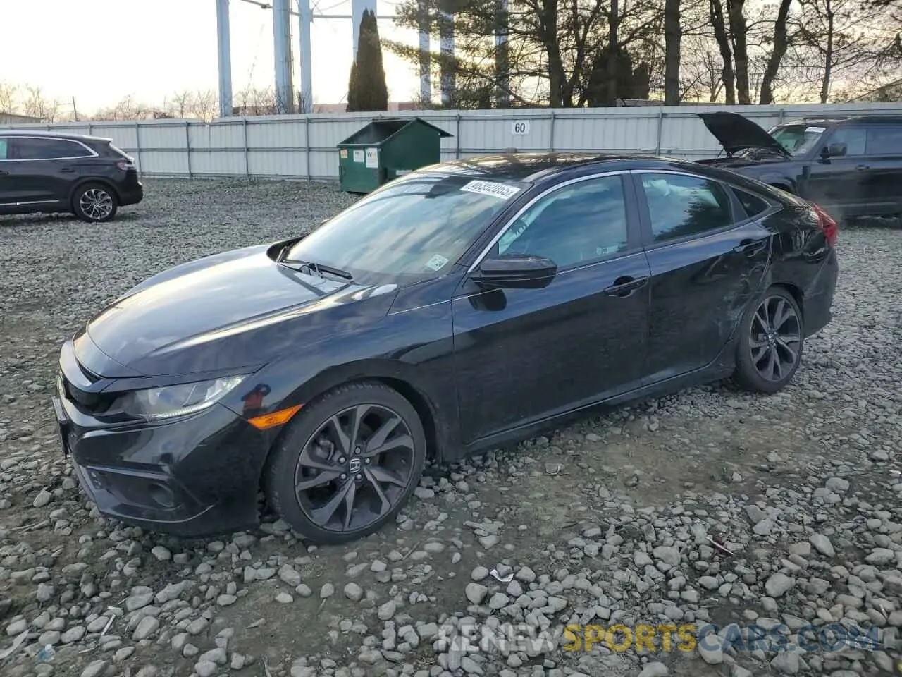 1 Photograph of a damaged car 2HGFC2F87KH574234 HONDA CIVIC 2019
