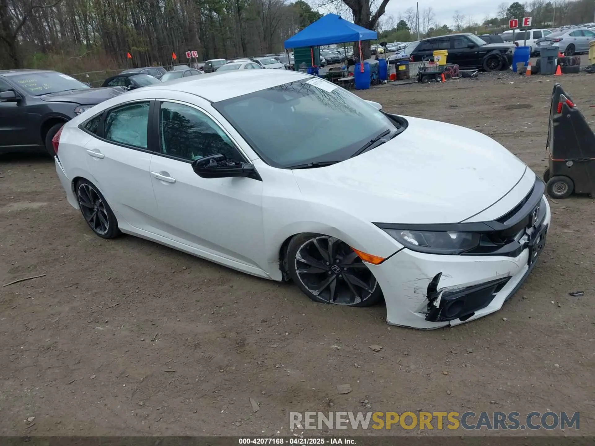 1 Photograph of a damaged car 2HGFC2F87KH592488 HONDA CIVIC 2019