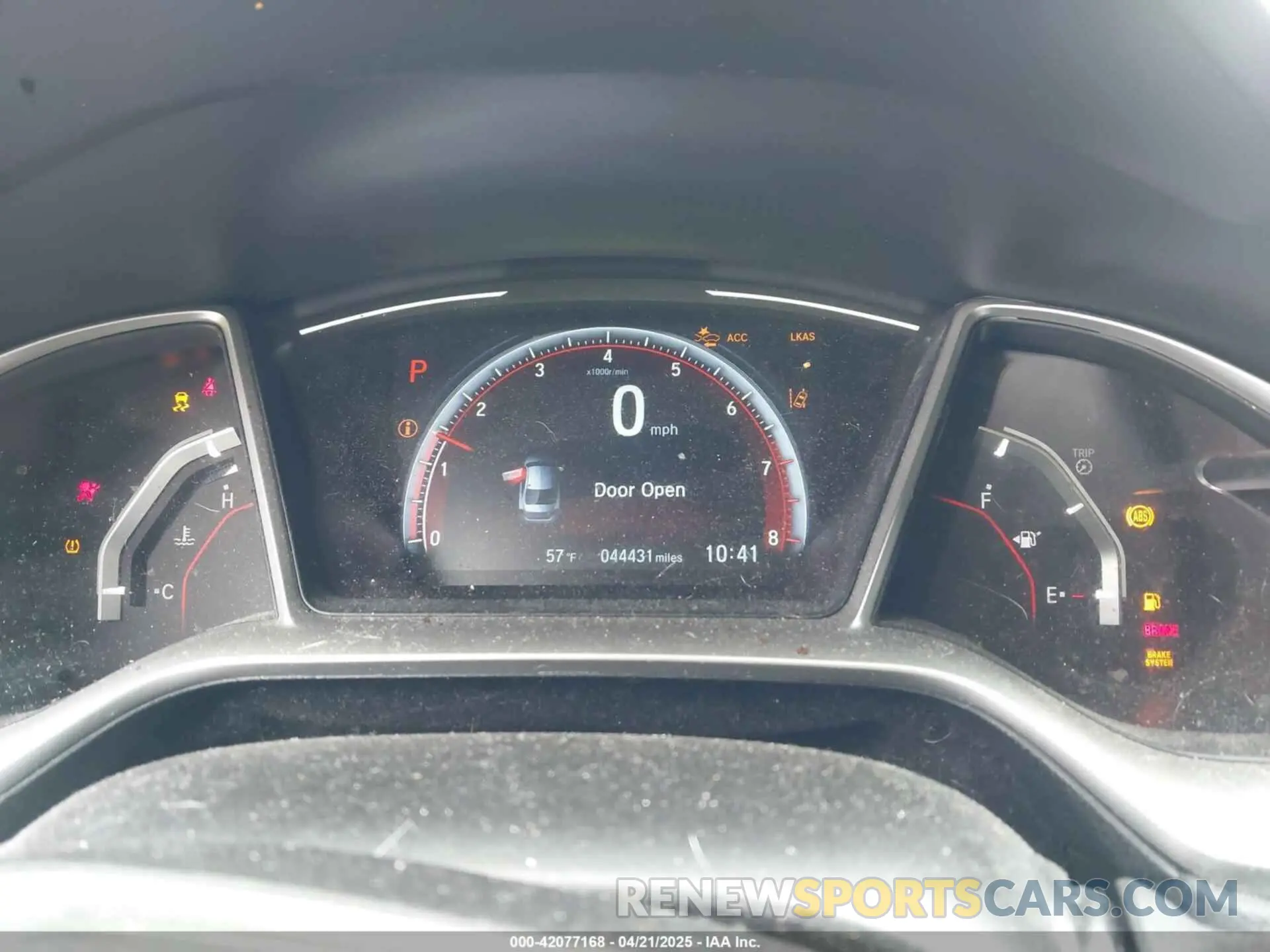 7 Photograph of a damaged car 2HGFC2F87KH592488 HONDA CIVIC 2019