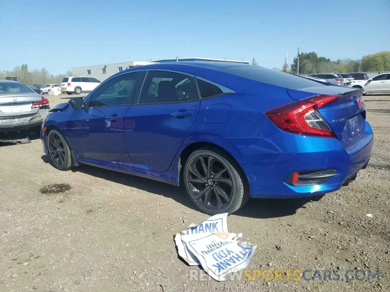 2 Photograph of a damaged car 2HGFC2F88KH016618 HONDA CIVIC 2019