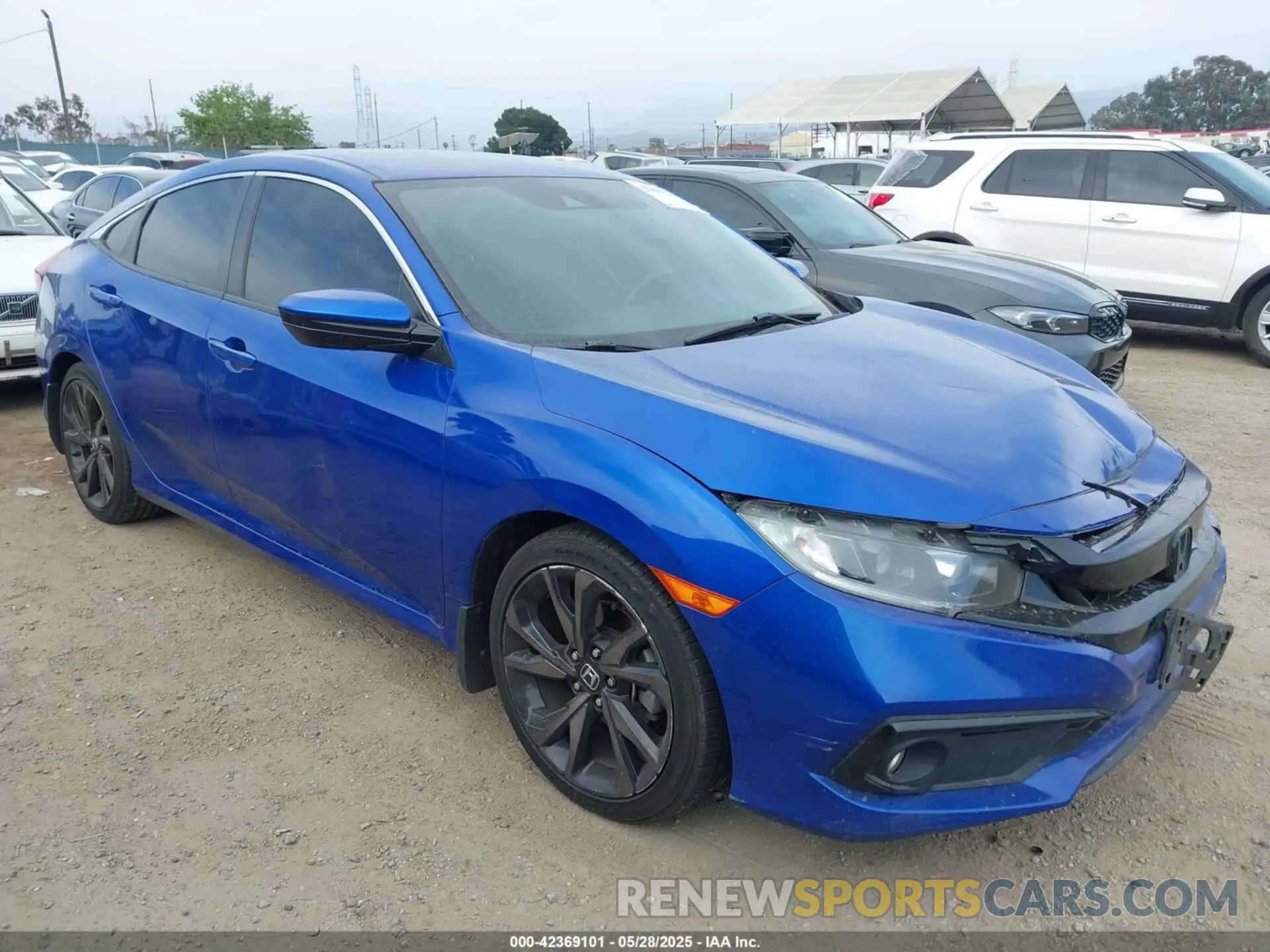 1 Photograph of a damaged car 2HGFC2F88KH504077 HONDA CIVIC 2019