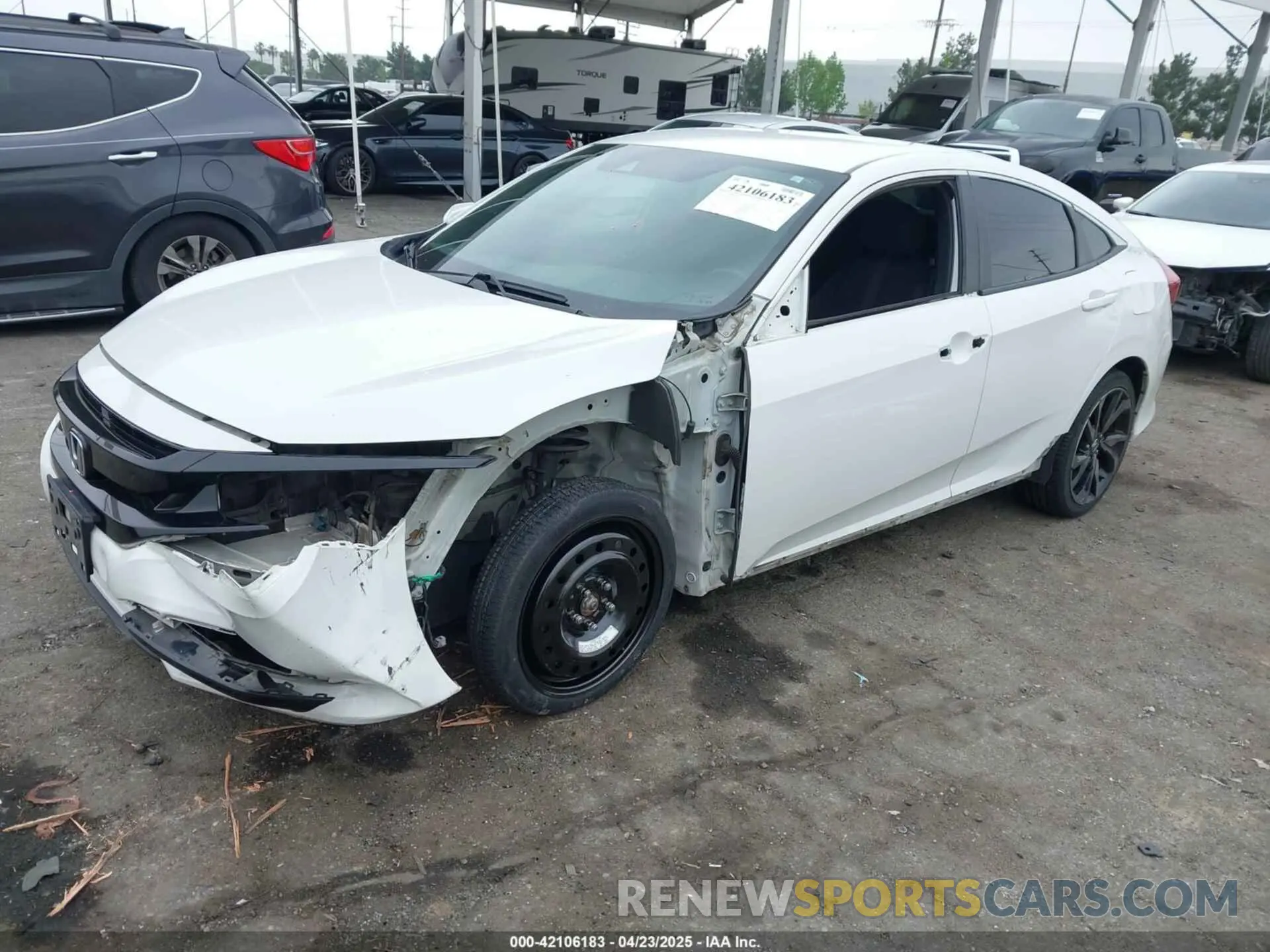 2 Photograph of a damaged car 2HGFC2F88KH533501 HONDA CIVIC 2019