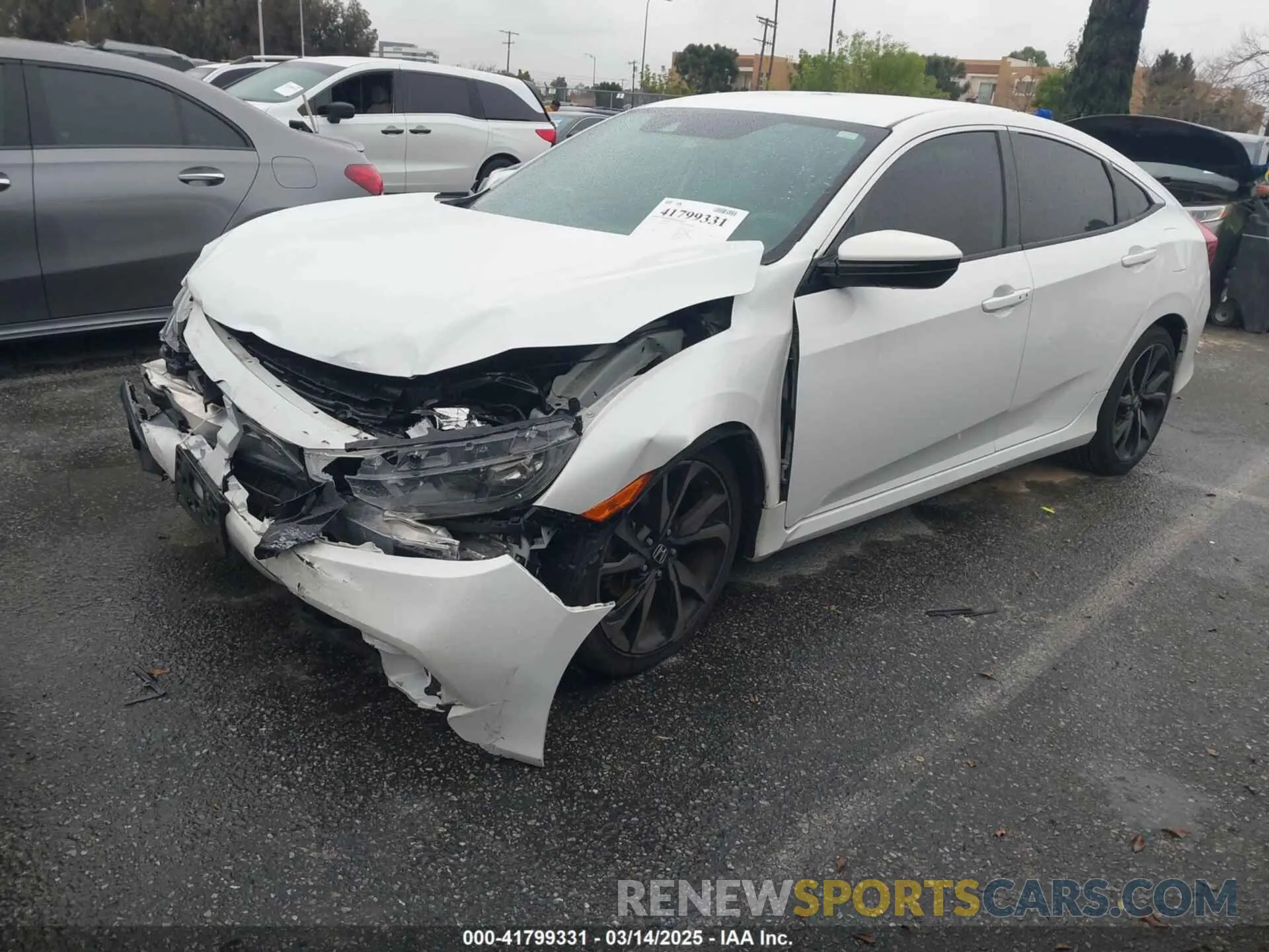 2 Photograph of a damaged car 2HGFC2F88KH544434 HONDA CIVIC 2019