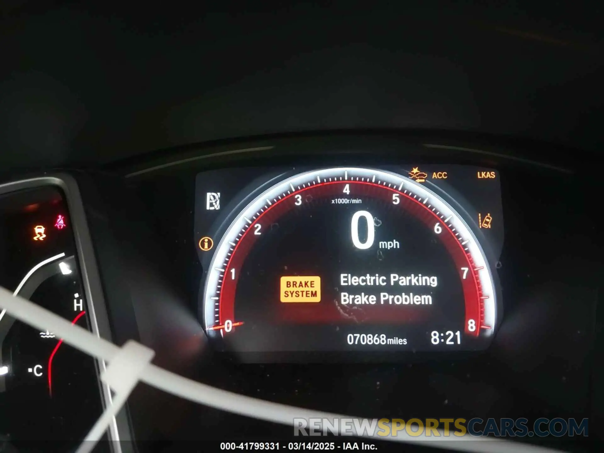 7 Photograph of a damaged car 2HGFC2F88KH544434 HONDA CIVIC 2019