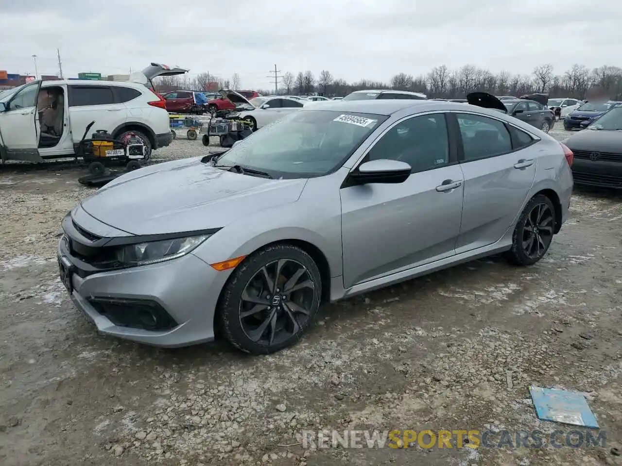 1 Photograph of a damaged car 2HGFC2F88KH551545 HONDA CIVIC 2019