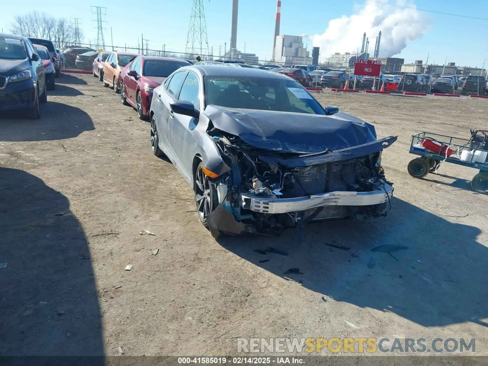 1 Photograph of a damaged car 2HGFC2F88KH556681 HONDA CIVIC 2019