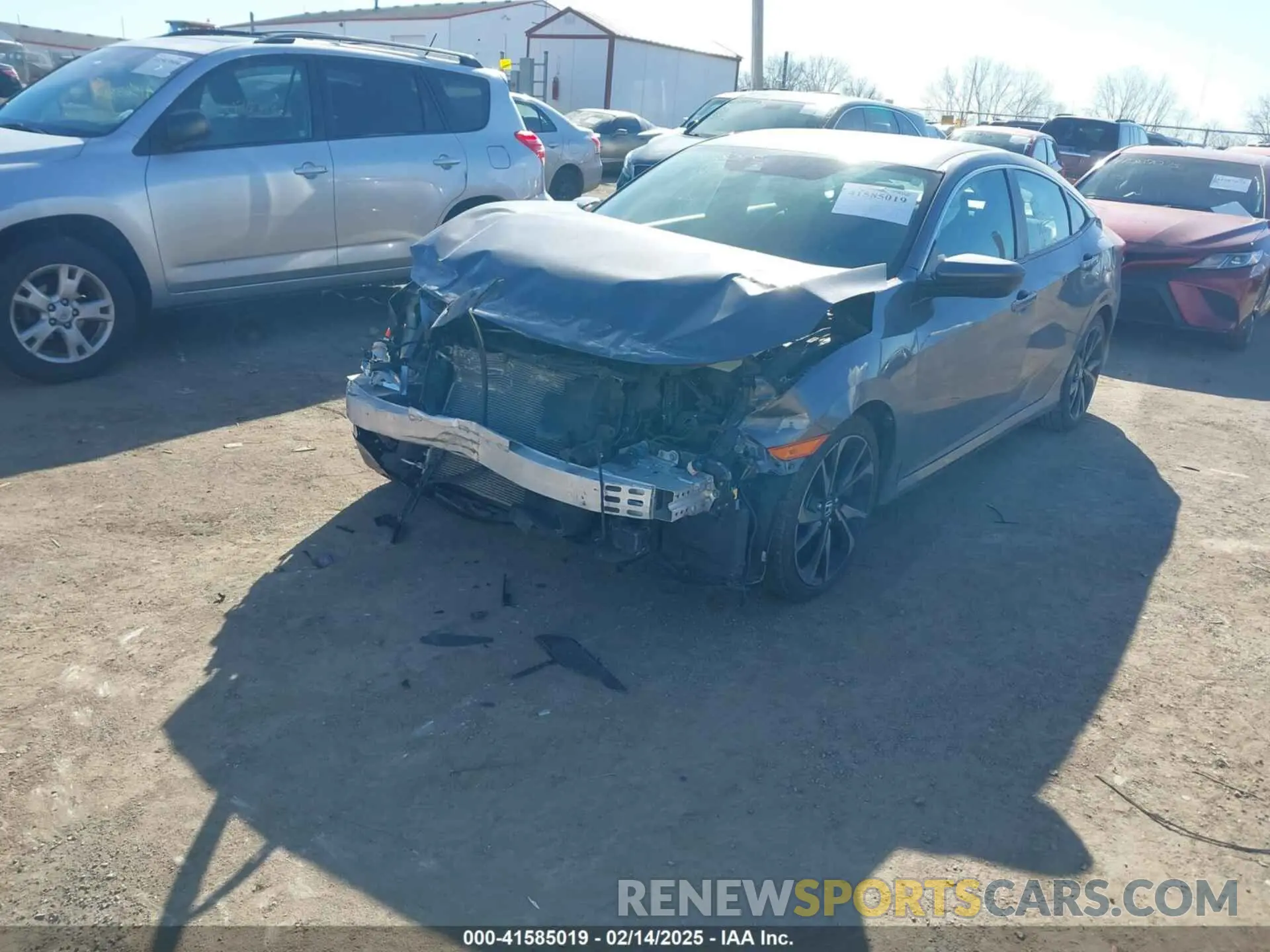 2 Photograph of a damaged car 2HGFC2F88KH556681 HONDA CIVIC 2019