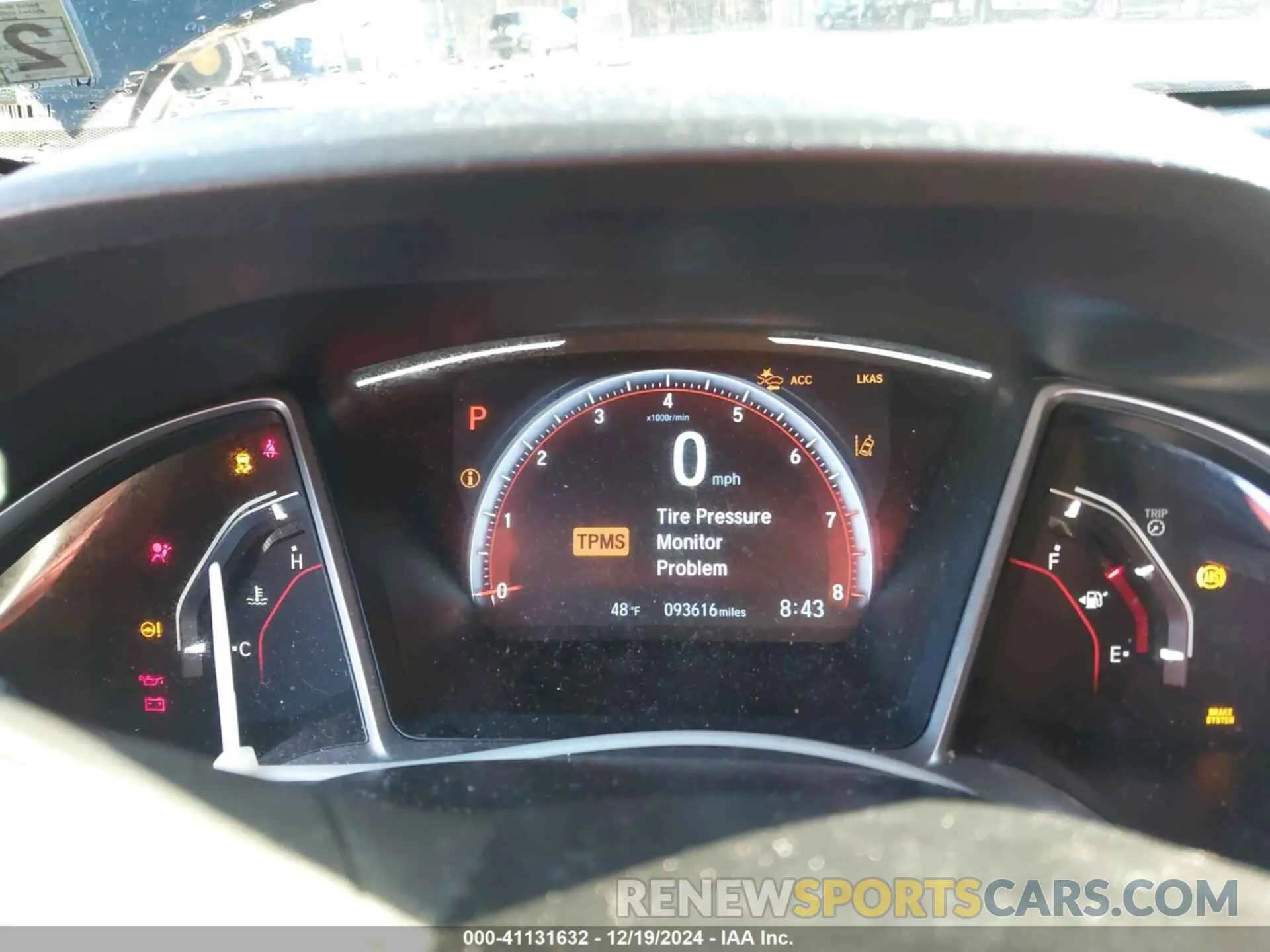 7 Photograph of a damaged car 2HGFC2F88KH557474 HONDA CIVIC 2019