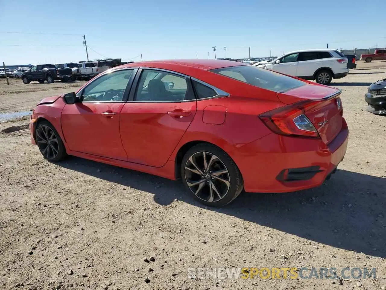 2 Photograph of a damaged car 2HGFC2F88KH578244 HONDA CIVIC 2019